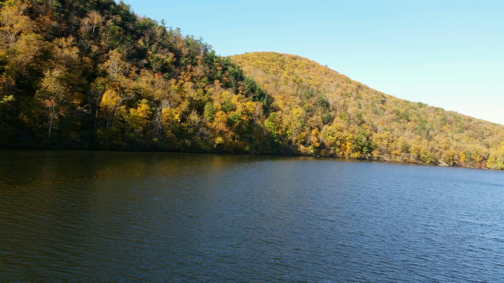 View from footbridge